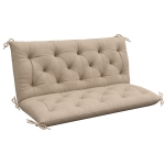 Outsunny Garden Bench Cushion, 2 Seater Swing Chair Cushion, Seat Pad with Ties for Indoor and Outdoor Use, 110 x 120 cm