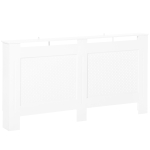 HOMCOM Heizkörperverkleidung Heizkörperabdeckung Heizungsverkleidung, MDF, Weiß, 151,5 x 19 x 82 cm