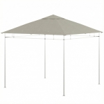 Outsunny Toile de rechange pour pavillon tonnelle tente toit de remplacement gazebo de jardin polyester 180 g/m² 3 x 3 m gris