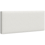 HOMCOM Tête de lit murale en lin, 140 x 60 cm, tête de lit suspendue rembourrée pour chambre à coucher, crème
