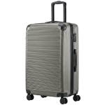 HOMCOM Reisekoffer Hartschale erweiterbar Rollkoffer Trolley 4 Rollen TSA Schloss 77 cm Dunkelgrau
