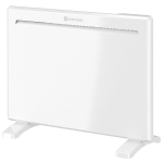 HOMCOM Smart Panel Heater Wall Mounted/Freestanding, Electric Heater with Weekly Timer, Open Window & Anti-Frost, 1000W, White