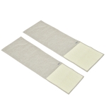 PawHut set van 2 kattenkrabmatten krasbescherming bank sisal krabtapijt voor kat fauteuil bank kattenkrabmat beige + grijs 130 x 45 x 0,3 cm