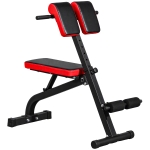 SPORTNOW Halterbank, multifunctionele trainingsbank, opvouwbare fitnessbank, belastbaar tot 300 kg, staal, zwart