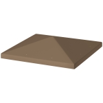 Outsunny Copertura per Gazebo da Giardino 3x3 m in Tessuto Oxford 600D con Fori di Drenaggio, Marrone