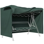 Outsunny Housse de Protection balancelle de Jardin 3 Places bâche étanche 2,05L x 1,24l x 1,64H m Oxford 600D Vert
