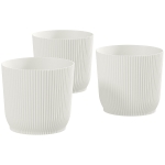 Outsunny Set of Three Ф22cm Planters - White