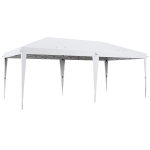 Outsunny Gazebo da Giardino Pop-up 6x3 m Pieghevole, Tendone per Feste con Sacca di Trasporto, Bianco