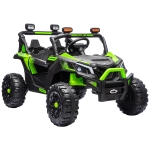 AIYAPLAY 24V 2 Seater Ride On Truck Car for Big Kids with Remote Control, Dual Motors, 4-Wheel Suspension for Ages 3-8, Green