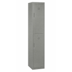 Vinsetto Armadietto 4 Ripiani 2 Porte Chiusura di Sicurezza Ufficio Garage Officina Acciaio Laminato a Freddo 38x46x180cm Grigio