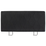 HOMCOM Tête de lit 160 cm à hauteur réglable en chenille Design losanges et structure métallique Gris foncé