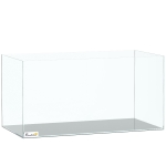 PawHut Fish Tank Bare Glass for DIY Glass Aquarium with Protective Base Mat 51L Transparent for Fish Shrimps