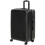 HOMCOM Valigia Rigida Media 71L Espandibile con 4 Ruote e Lucchetto TSA, 43x28x66 cm, Nero