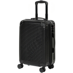 HOMCOM Valigia Rigida Piccola 48L Espandibile con 4 Ruote e Scomparto per Laptop, 56x36x24 cm, Nero