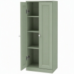 HOMCOM Narrow Bathroom Cabinet, Slim Storage Cabinet with 2 Doors & 4 Tiers, Freestanding Narrow Cupboard