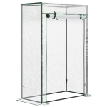 Outsunny Serra da Balcone con Ingresso Avvolgibile,100x50x150cm Trasparente