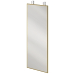 HOMCOM 40 x 110 cm Full Length Wall Mirror, Rectangular Mirror with Adjustable Hooks, Over the Door or Wall Mounted, Gold Tone