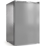 HOMCOM 85L Mini Freezer Countertop, Compact Freestanding Upright Freezer with Reversible Door, Removable Glass Shelves, Grey