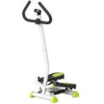HOMCOM Máquina de Step Stepper Fitness em Casa com Tela LCD Alça e Pedais Antiderrapantes para Ginásio 55x44x108 cm Branco