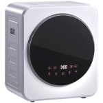 HOMCOM Vented Tumble Dryer, 4 kg Front Tumble Dryer with Stainless Steel Tub, 800W Compact Freestanding, Silver