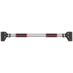 SPORTNOW Verstelbare Optrekstang voor Deurkozijnen, zonder Boren, Staal, tot 200 kg, 75-92 x 10 x 7 cm, Zwart/Rood