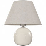 HOMCOM Tafellamp, vintage nachtlamp met keramische voet, linnen kap en E27-fitting