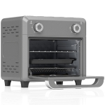 HOMCOM 10L Air Fryer Oven, Mini Oven, Grill, Roast, Bake, with Adjustable Temperature, Timer, 1000W, Grey