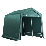 Outsunny Abrigo de Exterior para Ferramentas Bicicleta 2,4x2x2,02 m Abrigo de Armazenamento com 2 Portas  Anti-UV para Jardim Verde