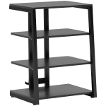 HOMCOM HiFi Stand, with Four Storage Shelves - Black