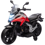 AIYAPLAY Elektrische Kinder Motor, Honda, 3 km/u, Muziek & Licht, 3-6 Jaar, tot 30 kg, Rood