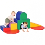 HOMCOM Seven-Piece Kids Soft Playset, for Toddlers - Multicoloured