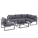 Outsunny 6-delig Tuinset tuinset meubelset