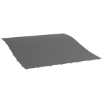 Outsunny Telo di Ricambio per Pergola da Giardino 3x3 m con 16 Fori di Drenaggio, 297x297 cm, Grigio