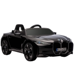 HOMCOM Macchina Elettrica per Bambini 3-6 Anni con Licenza BMW con Telecomando, Clacson e Fari, 115x67x45 cm, Nera
