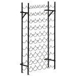 Stojak na wino regał na wino metalowy czarny 63 x 20,5 x 118 cm Homcom