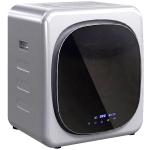 HOMCOM Ablufttrockner 2,5 kg mit Smart-Modus, 800 W Kompakttrockner mit Edelstahltrommel, Silber
