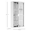 Medicijnkastje medicijnkastje EHBO met slot RVS 30 x 12 x 60 cm(m-3)