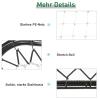 Baseball rebounder kickback goal terugveernet net inklapbaar metaal + PE zwart(m-7)