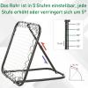 Baseball rebounder kickback goal terugveernet net inklapbaar metaal + PE zwart(m-5)
