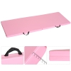 HOMFME Tapis De Gymnastique Pliable 240x117x5cm - Tapis D'Exercice Cuir Artificiel Épais Avec Mousse EPE, Crochets Et Poignées Pour Yoga, Musculation Et Gymnastique