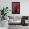 Cadre Vitrine HOMCOM En T Pour Maillot De Sport – Porte Acrylique, Intérieur Doublé Feutre – 60 X 6,5 X 80 Cm – Noir
