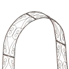 Arche De Jardin Fer Forgé Outsunny 226 Cm - Style Ancien Cuivré Noir Pour Rosiers & Plantes Grimpantes