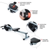 HOMCOM Rowing Machine Rower Workout Trainer Cardio W/ Monitor-Grey ...