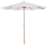 Outsunny Umbrela cu Stalp de Lemn Rezistent la razele UV bej Φ270 x 250A cm