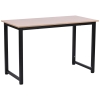 Computer Desk W/ White Metal Frame MDF, 120W x 60D x 76Hcm-Oak Grain Tone main image 0