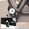 HOMCOM Rodillo de Bicicleta Entrenamiento Plegable con Resistencia Magnética Ajustable de 8 Niveles para Ruedas de 650C/700C o 26-28 Pulgadas para Interior 68x62,5x49 cm Negro(m-7)