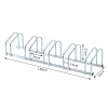 WilTec Râtelier pour 3 vélos, 705 x 330 x 270 mm, Extensible