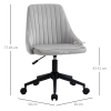 Vinsetto Sedia da Ufficio Ergonomica e Girevole, Sedia Imbottita per Scrivania con Altezza Regolabile, Verde Petrolio 49x60x79-91cm