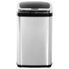 Cestino Rifiuti Industriale In Acciaio Inox WICHEMI, Con Chiusura Silenziosa, Per Ufficio Bagno Ristorante