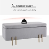 Banc De Rangement Simpli Home Petit Banc Repose-pieds Capitonné - Canada Simplihome Scott Petit Banc Ottoman 73 7 Cm Gris étain Blanc
